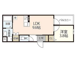 トリニティII【1階】の間取り