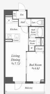 Alpha Prime東陽町【9階】の間取り