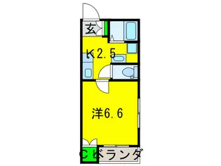 ル・シエル鶴見橋【3階】の間取り