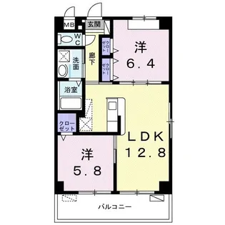 ウラナ 久遠(くおん)【3階】の間取り