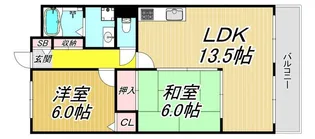 ロイヤル塚口【8階】の間取り