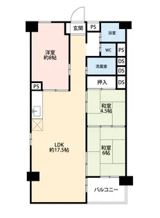 ハイネス上杉【3階】の間取り