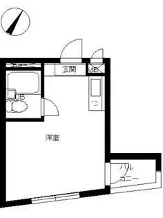 スカイコート中目黒【4階】の間取り