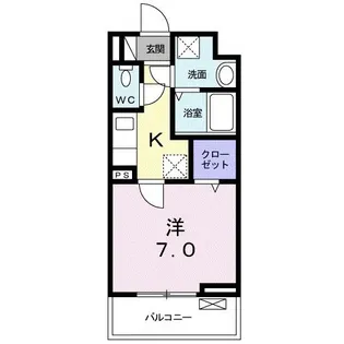 カーサ 幸【1階】の間取り