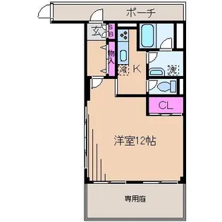 サンホワイト日吉【1階】の間取り