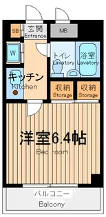 マンション清山【6階】の間取り