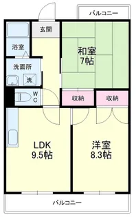 エミネンス加茂川【4階】の間取り