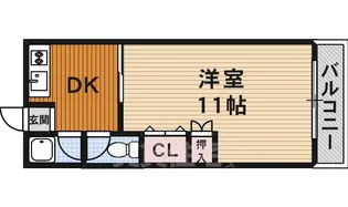 ボナールWEST(ボナールウエスト)【1階】の間取り