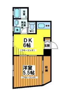 ウイングシティーK2【2階】の間取り