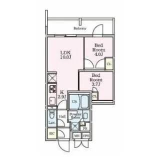 リビオメゾン大岡山【3階】の間取り