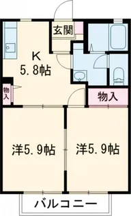アドバンテージ B【2階】の間取り