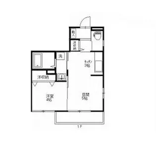 エルメゾンイシイ F【1階】の間取り