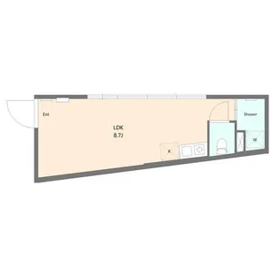 エストラルゴ西小山II【1階】の間取り