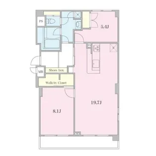 グラマシー恵比寿【7階】の間取り