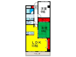 ノベルティ-豊中【4階】の間取り