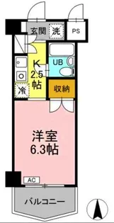 ジュネス西生田【2階】の間取り