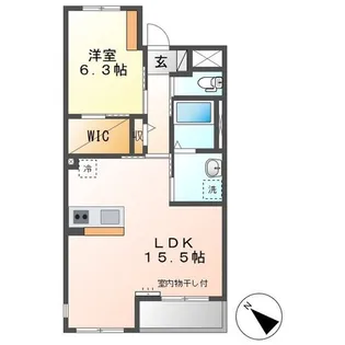 フジレジデンス【2階】の間取り