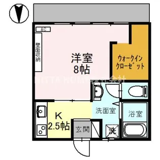 ハイツ天道【1階】の間取り