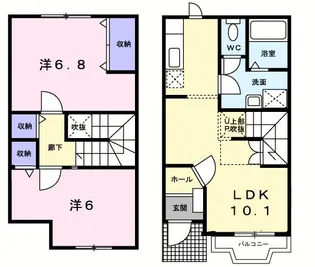 リーヴァ・プレッソBの間取り
