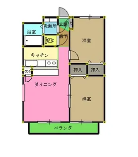 マリンピア【3階】の間取り