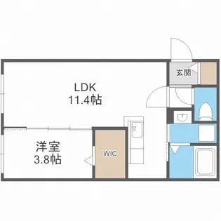 ラグナベルデ北9条【4階】の間取り