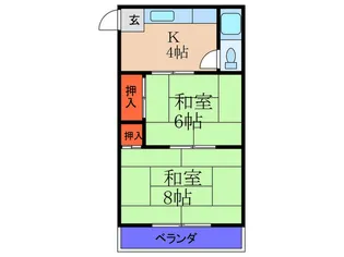 オレンジハイツ【3階】の間取り