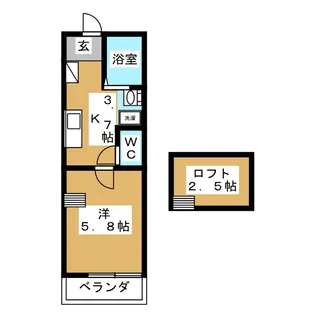 たまテラス【2階】の間取り