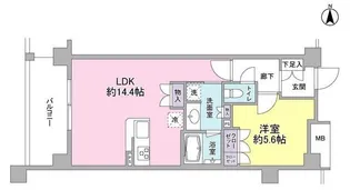 アンビエンテ経堂【4階】の間取り