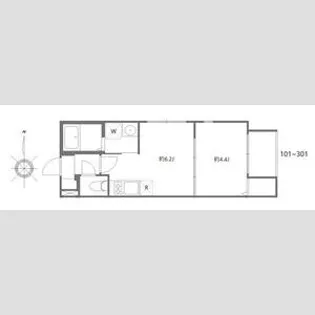 アプトエル【1階】の間取り