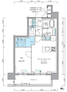 パークアクシス新大橋【12階】の間取り