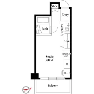 クレセントコート川崎【3階】の間取り