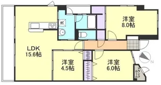 Arc-en-ciel【4階】の間取り