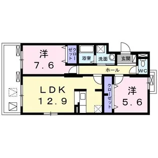 WESTハイツ【2階】の間取り