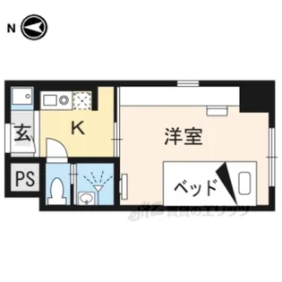 コスモリード京都今出川【9階】の間取り