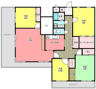 第3桔梗ビル【5階】の間取り