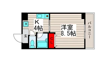 クレール西新井【4階】の間取り