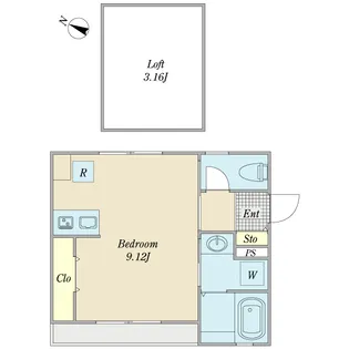 フィオーレ行徳【2階】の間取り