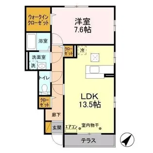 クリアシーズンズC【1階】の間取り