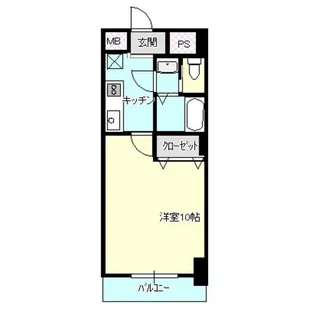 タウンコート大通【6階】の間取り