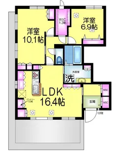 グランシーマ【1階】の間取り