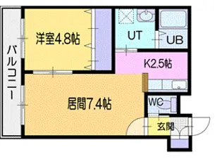 ホープ銭函【4階】の間取り