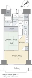 ヴィラ北軽井沢エルウィング【10階】の間取り