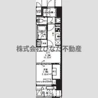 Alivis九条【7階】の間取り