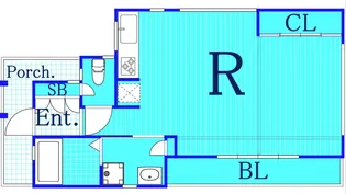 クリークハウス【2階】の間取り