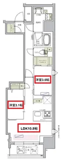 アーバネックス堺筋本町【5階】の間取り