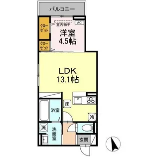 Luxe Gracia 成田町【1階】の間取り