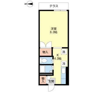 コーポ白樺【1階】の間取り