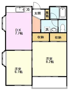 木の実ハイツII【1階】の間取り