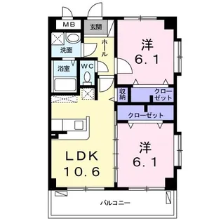 ネオコスモスII【2階】の間取り