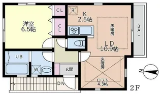 OWL HOUSE【2階】の間取り